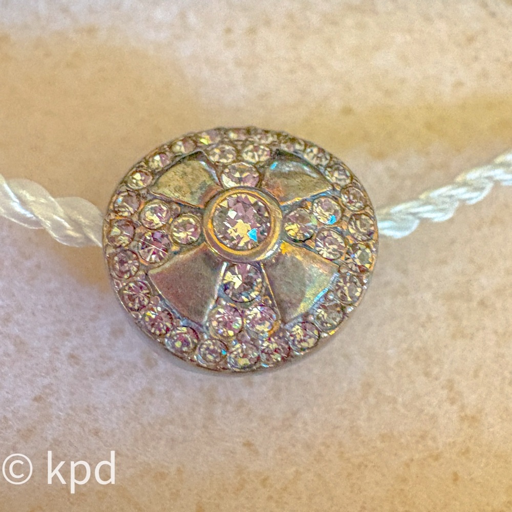 Chamilia “Faith” Swarovski Crystal Sterling Silver Charm NIB
